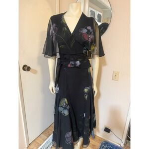 Vintage 1970s Hand Painted The Gilberts for Tally Skirt Set STUNNING! 8-10